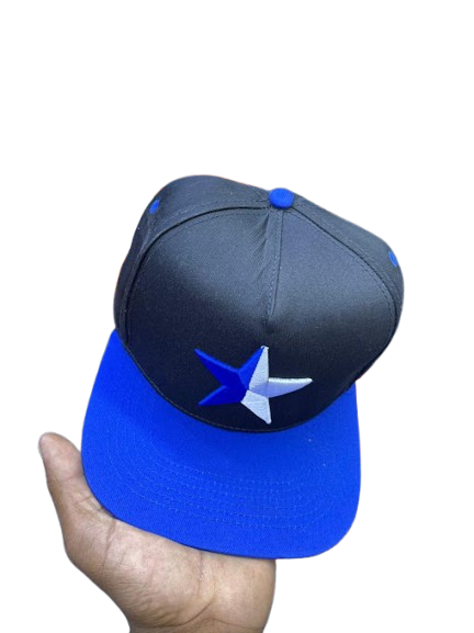 Houston Astros Dual-Tone Star Snapback Cap – Black & Royal Blue